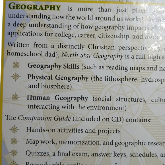 North Star Geography Textbook by Tyler H. Hogan Bright Ideas Press Hardback - Picture 6 of 12